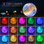 Lámpara Nocturna Niños 16 Colores Soporte Madera USB