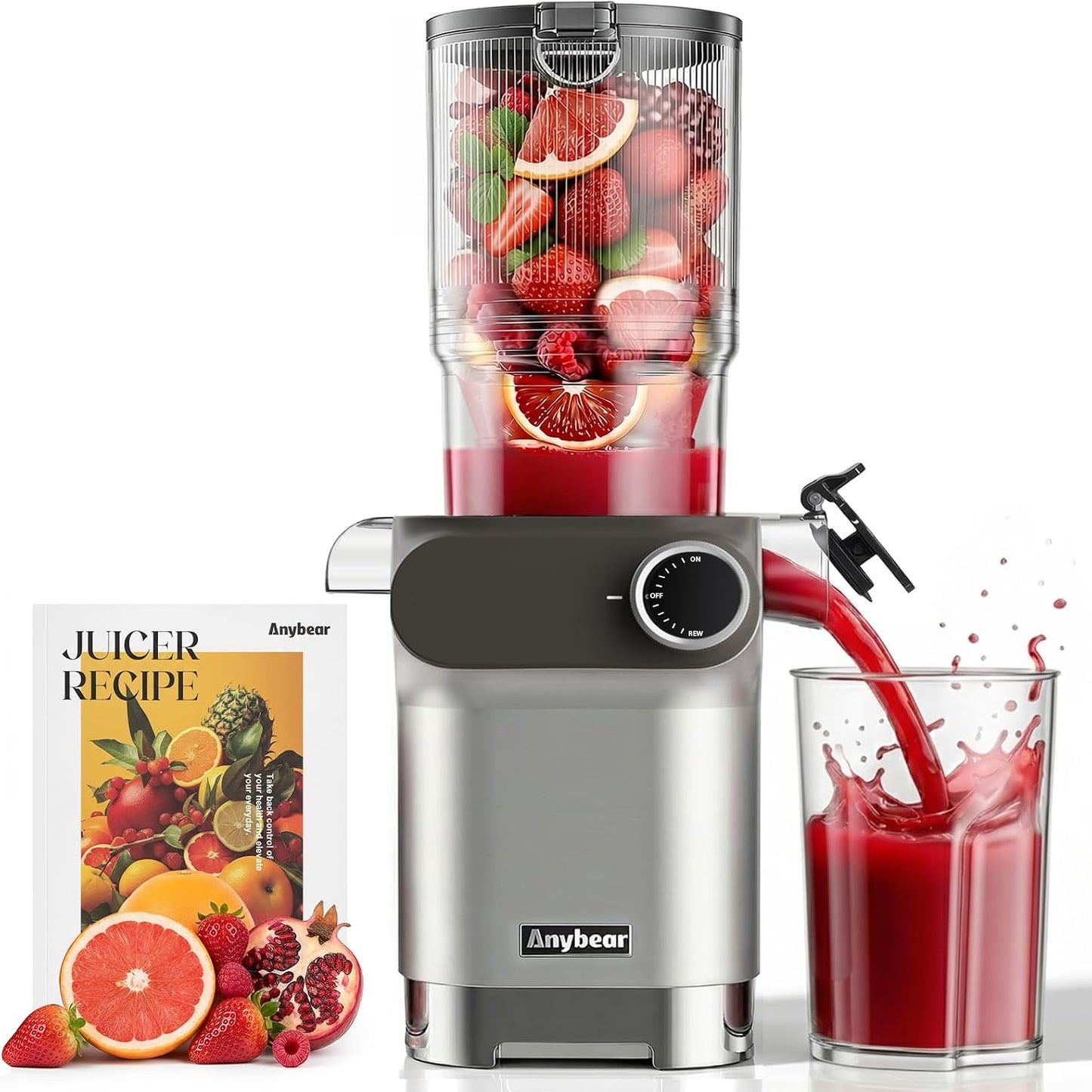 Exprimidor frutas verduras 200W Tritan sin BPA color