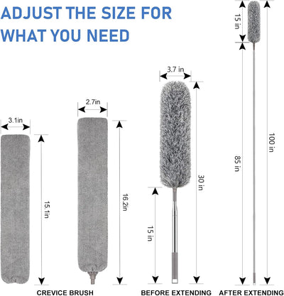 Plumeros extensible microfibra para ventilador techo