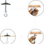 8 Ganchos Techo Acero Carbono Pernos Anclaje Pared