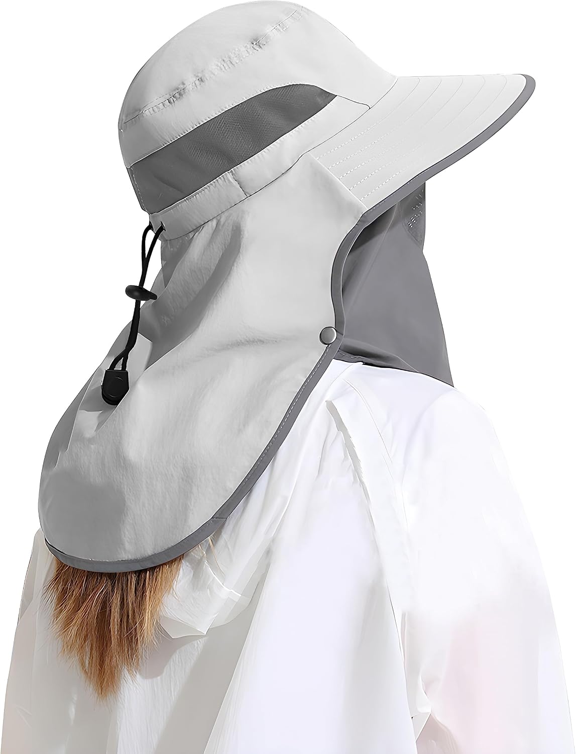 Sombrero sol al aire libre UPF 50 visera cuello solapa