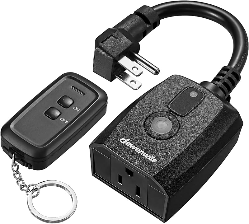Toma control remoto exterior 125V 15A con cable SJTW