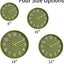 Reloj pared 14pulg silencioso sin tictac dorado