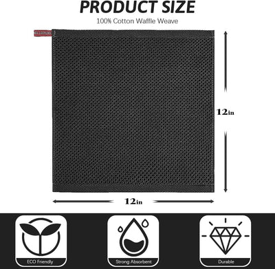 12 Pzas Paños Cocina 100% Algodón 12x12pulg