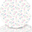 Posavasos automóvil cerámica 2.56pulg flores vintage pack 2
