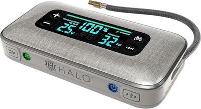 Arrancador batería auto 130 PSI compresor aire 55.5Wh USB