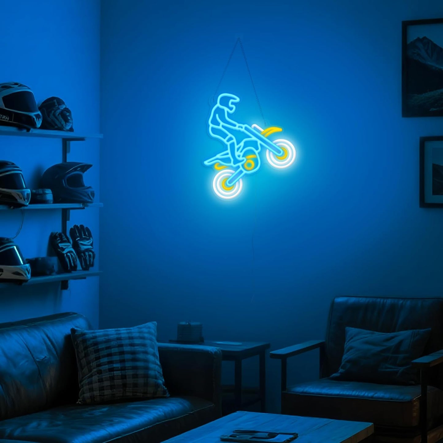 Letrero neón bicicleta USB 5V para niños