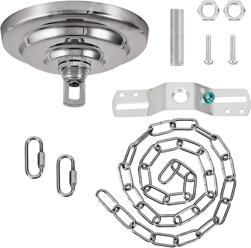 Kit dosel luminaria 5.3pulg 5.9ft cadena cromado