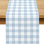 Camino mesa a cuadros azul polvoriento 13x108pulg