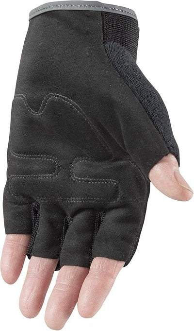 Guantes trabajo palma cuero sintético sin dedos XL