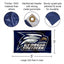 Bandera Georgia Southern Eagles azul 3x5 exterior