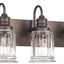 Luz tocador baño 5 luces forma campana vidrio transparente
