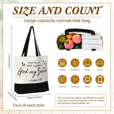 40 Bolsas Lona Biblia Cristiana Regalo Mujer Clásica