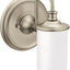 Accesorio baño doble montaje con luz vidrio esmerilado