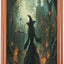 Cubierta puerta bruja Halloween 35x79" decoración casa