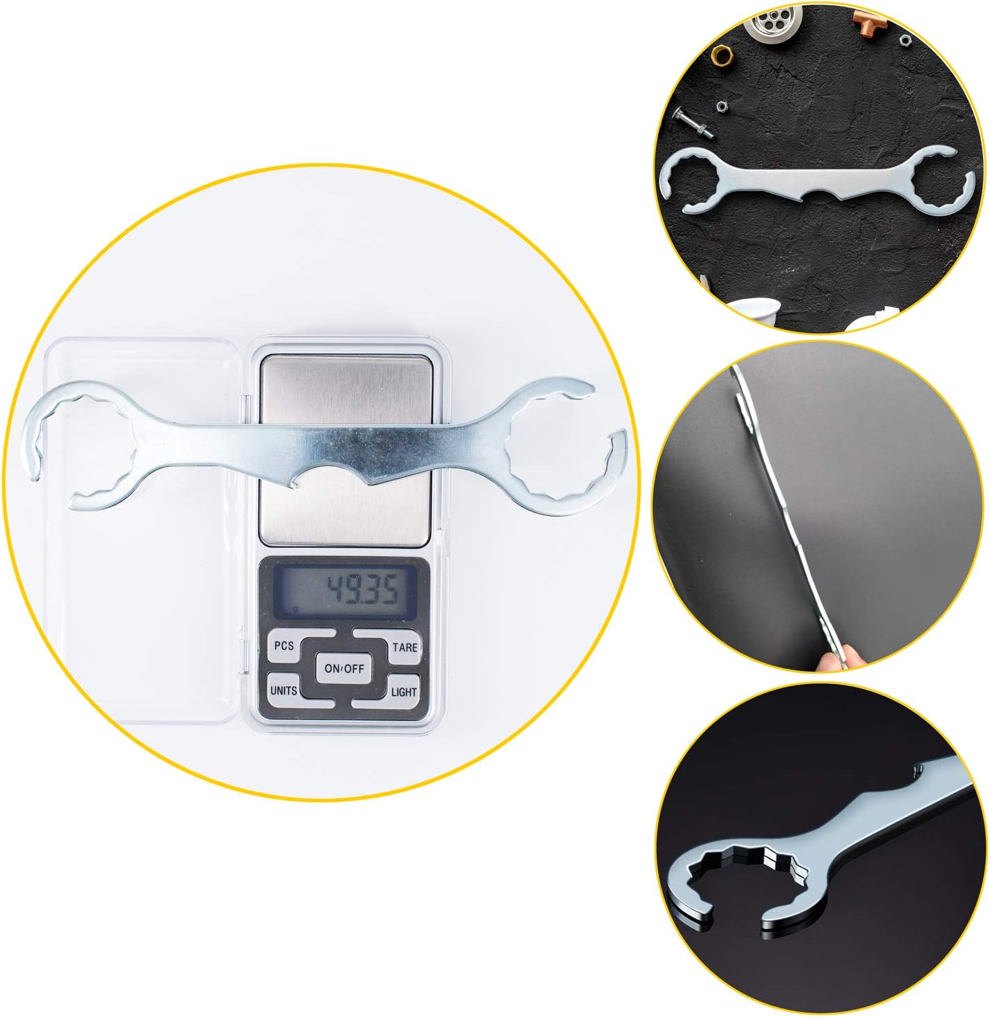 Llave multifunción acero inox para grifo torre