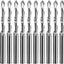 10 Brocas Corte Punto Guía 3/16pulg para Yeso y Sierra