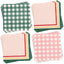 Servilletas campamento 24 pzas cuadros 3 capas lindo regalo