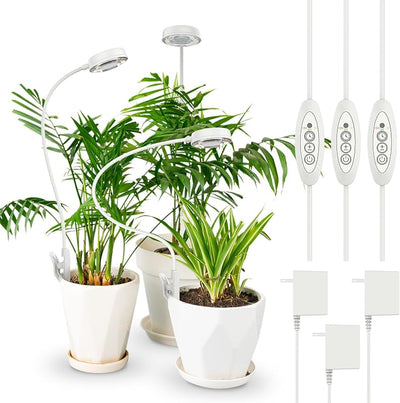 Lámpara LED cultivo plantas interior 4 niveles automático