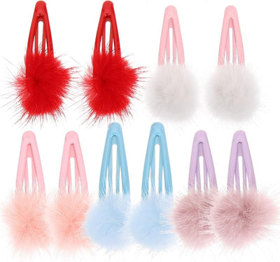 Accesorios cabello niña clips pompón pasadores cocodrilo