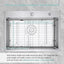 Protector fregadero acero inox 23x14 con drenaje trasero