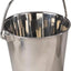 Cubos acero inox 5" 1qt para perreras granjas