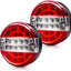 2 Luces traseras LED redondas para remolque 20 LED