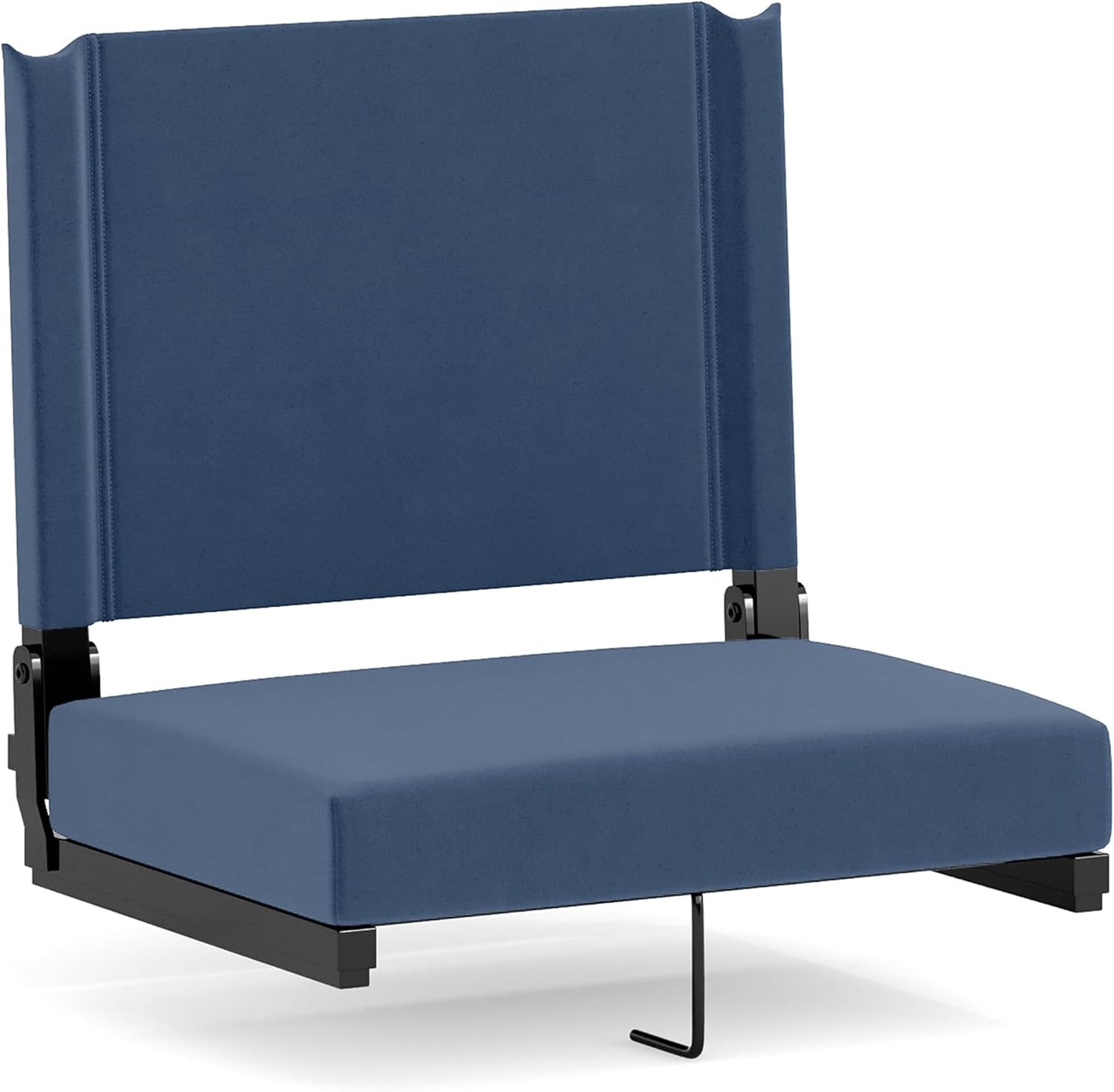 Asiento estadio portátil acolchado plegable 500lb azul