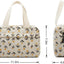 Bolsa maquillaje grande con cremallera y asa para viaje