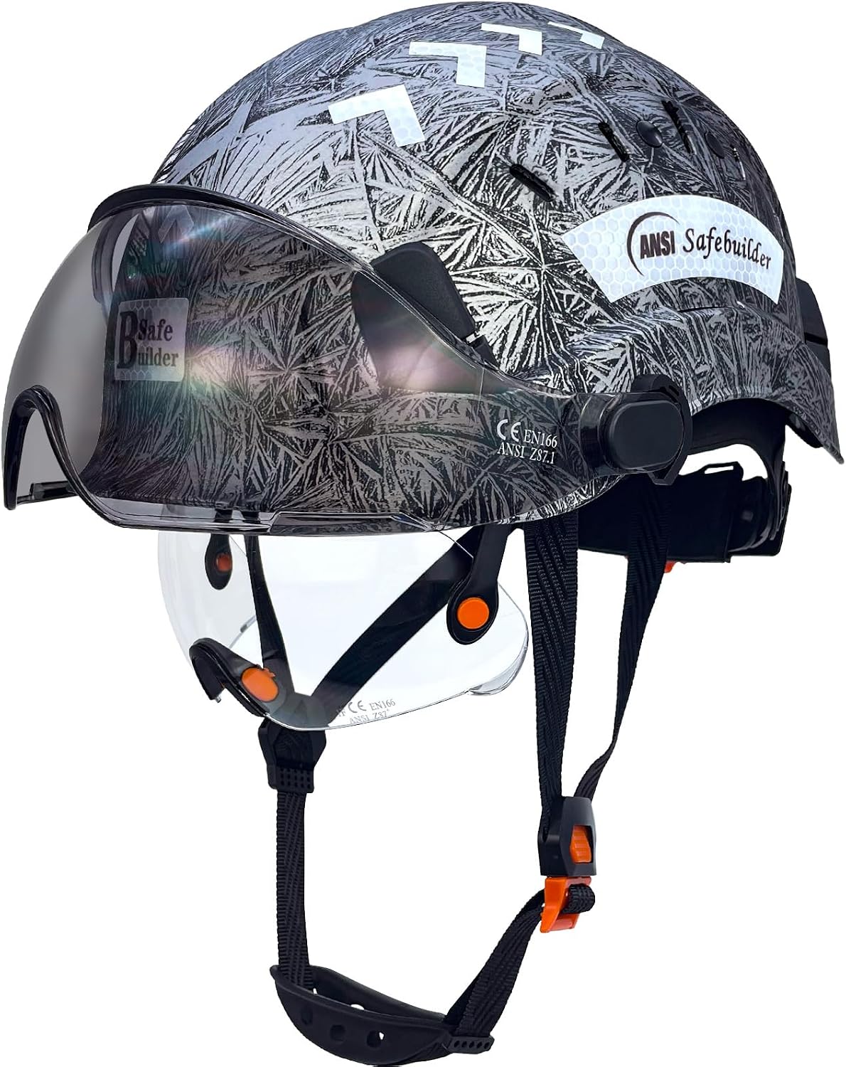 Casco seguridad construcción visera ABS ventilación ANSI