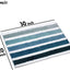 Alfombra baño náutica antideslizante 30x20pulg azul y blanco