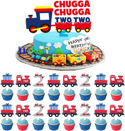 Decoración pastel 2º cumpleaños Chugga Chugga