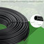 Tubo riego goteo 1/4 50ft negro polietileno jardín
