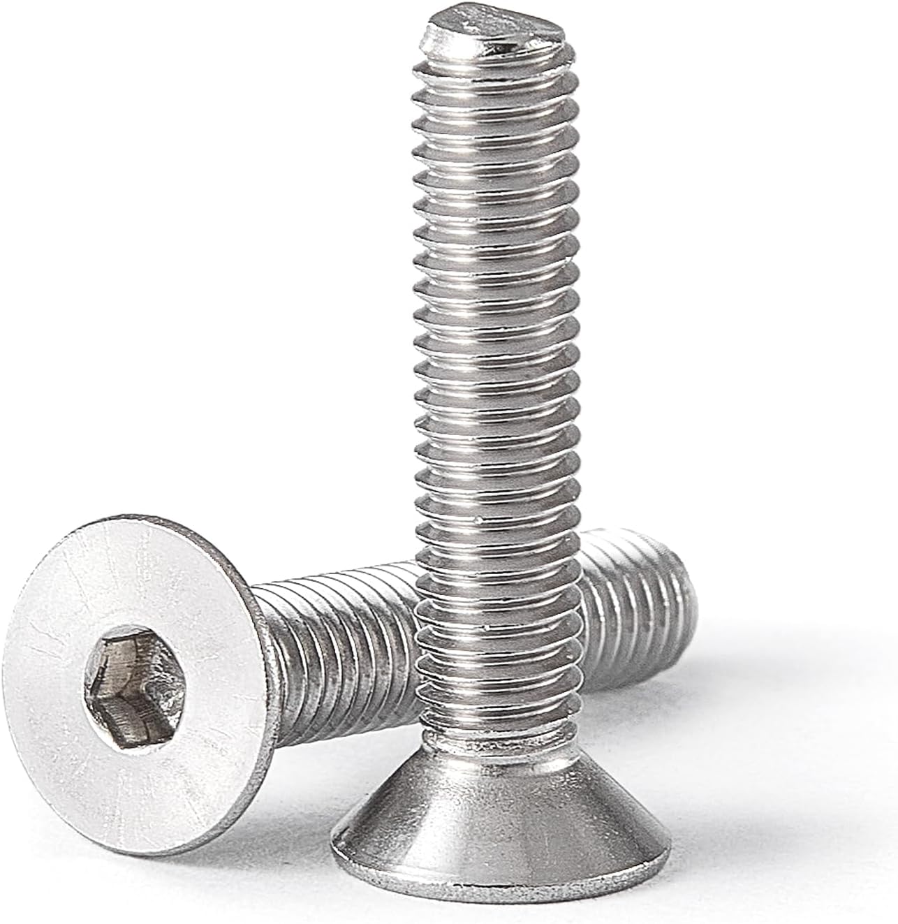 Tornillos M5-0.031 x 2.362pulg acero inox 304 avellanados Allen