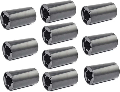 10 Adaptadores Batería AA a C Negro
