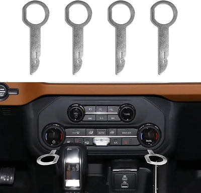 4 herramientas extracción radio estéreo coche DIN con asas