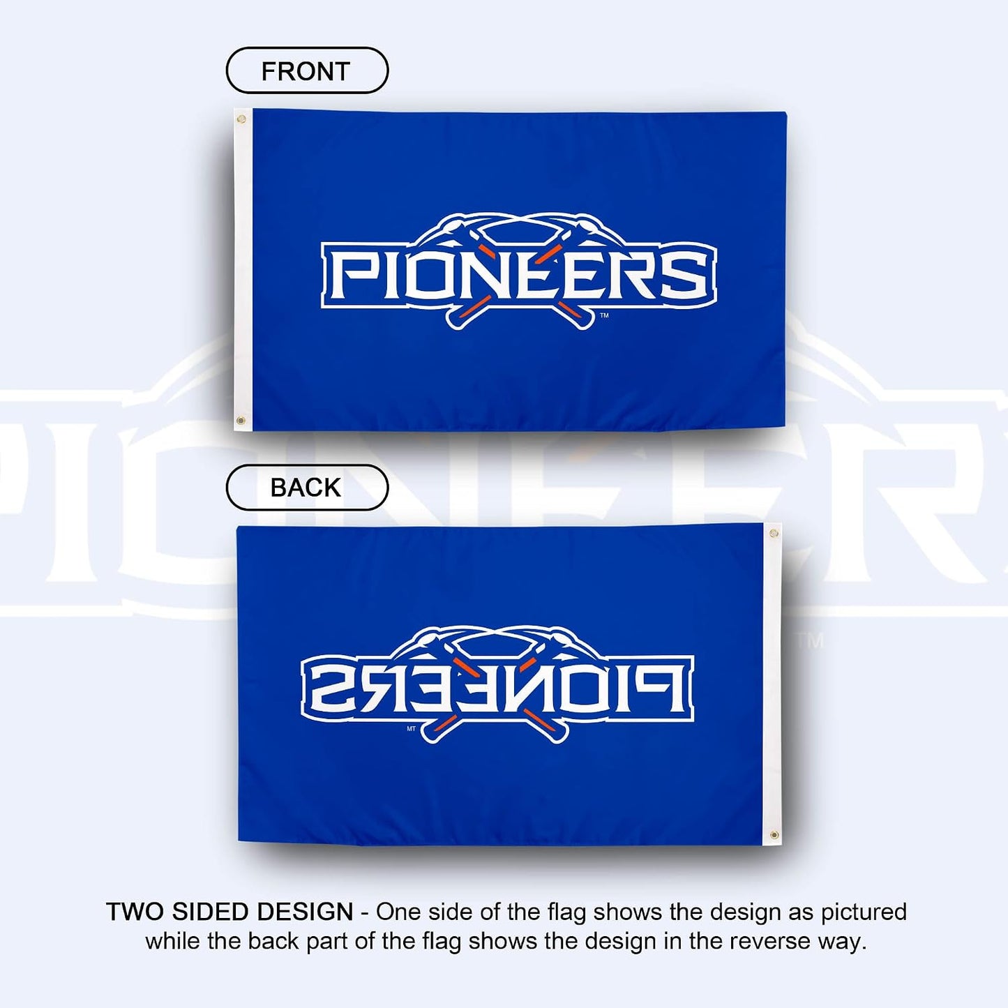 Bandera UWP 3x5pulg tela poliéster para interiores y exteriores