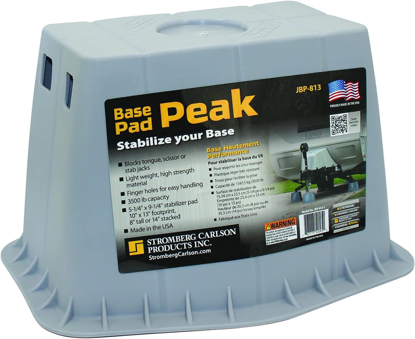 Base Pad Peak Bloque Remolque Almohadilla RV Accesorio Caravana