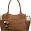 Bolsa portátil cuero vintage para mujer trabajo oficina profesora