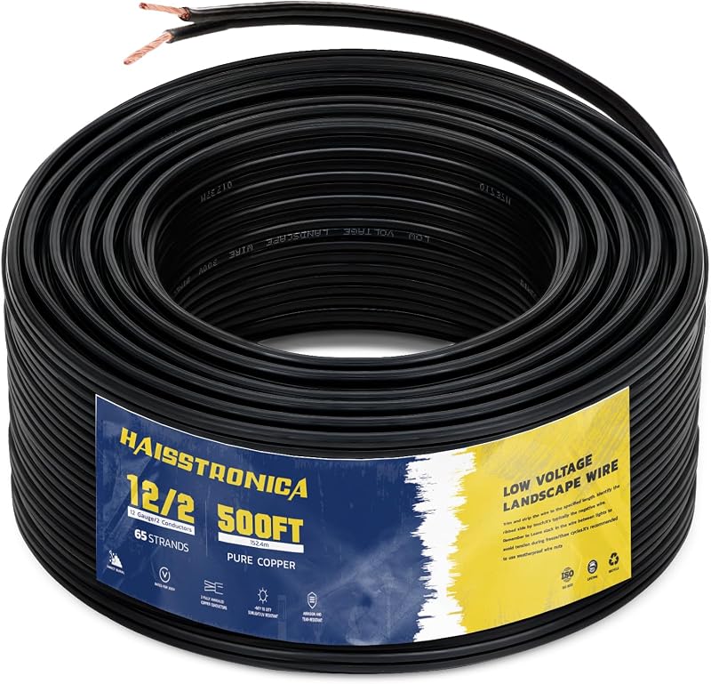 Cable paisaje 12/2 500pies cobre impermeable cert UL