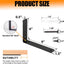 Soporte estante L 9x6pulg negro