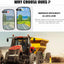 Espejo retrovisor cuadrado HD 9.3x5.3pulg para tractor camión