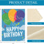 Bandera jardín feliz cumpleaños 12x18pulg doble cara
