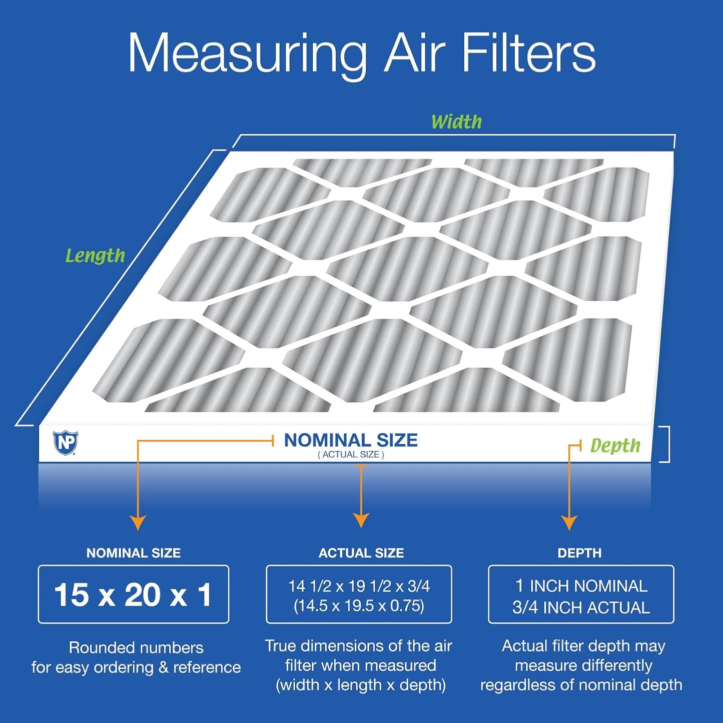 Filtro de Aire para Ventilación 15x20 Pulg de Aluminio