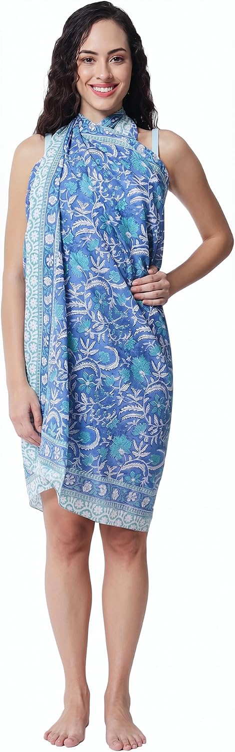 Sarong algodón ligero para mujer playa