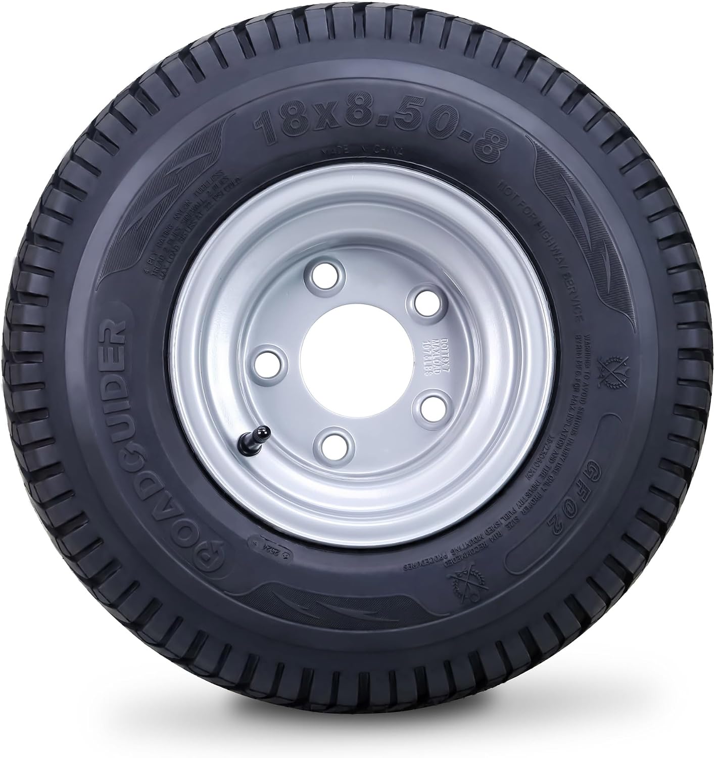 Rueda neumático carrito golf 18x8.5-8 5 pernos borde