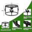 Soporte metal comedero pollos resistente negro 1 pza