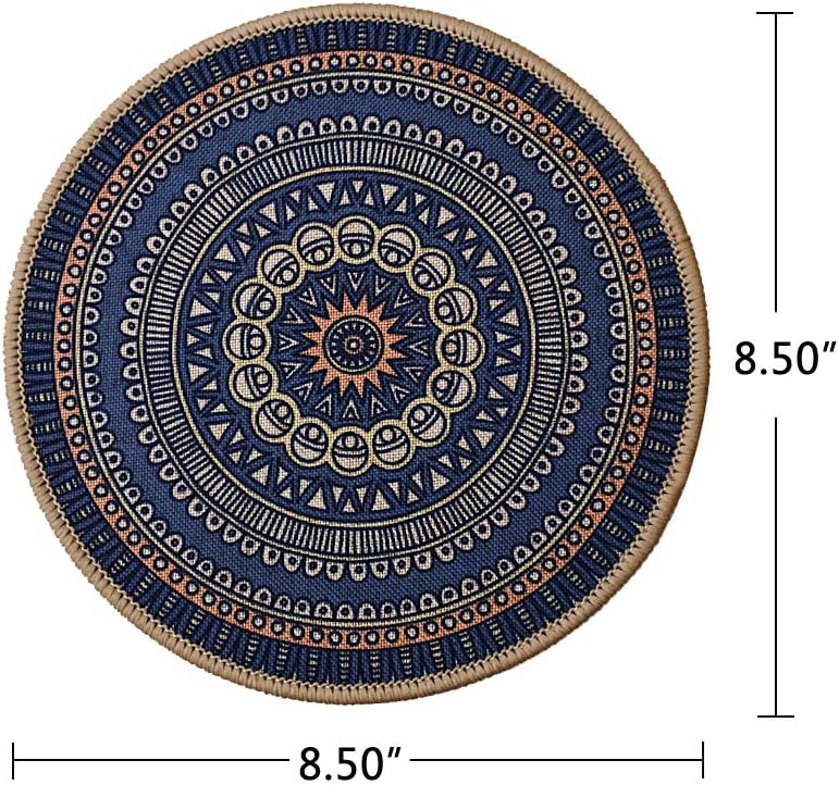 6 Tapetes Bohemios Absorbentes Antiderrap 8.5"