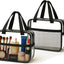 Bolsas aseo transparente TSA 3 pzas kit organizador PVC impermeable