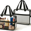 Bolsas aseo transparente TSA 3 pzas kit organizador PVC impermeable